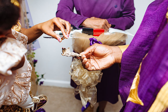 wedding smudging/cleansing ceremony